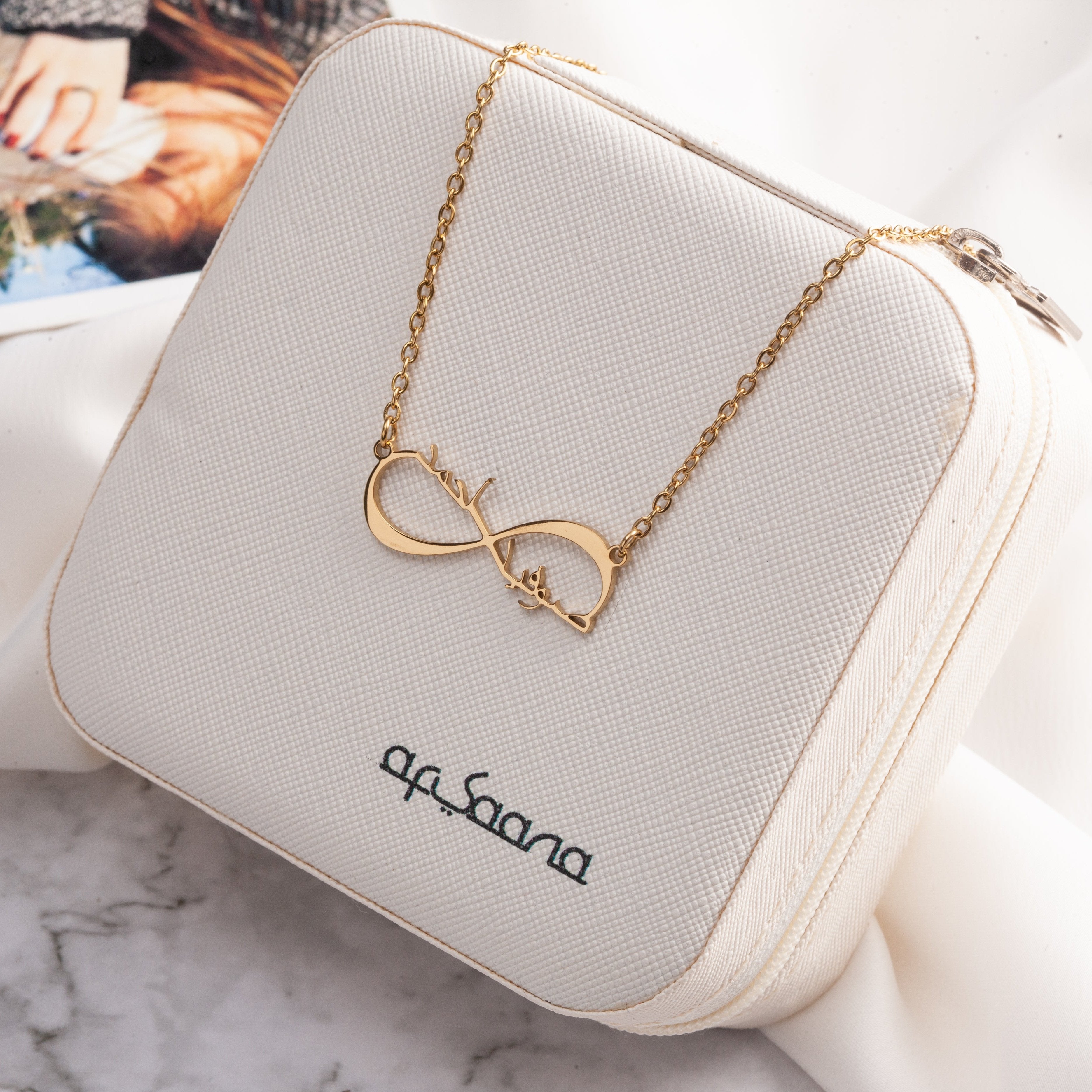 Sterling Silver Custom Infinity Necklace