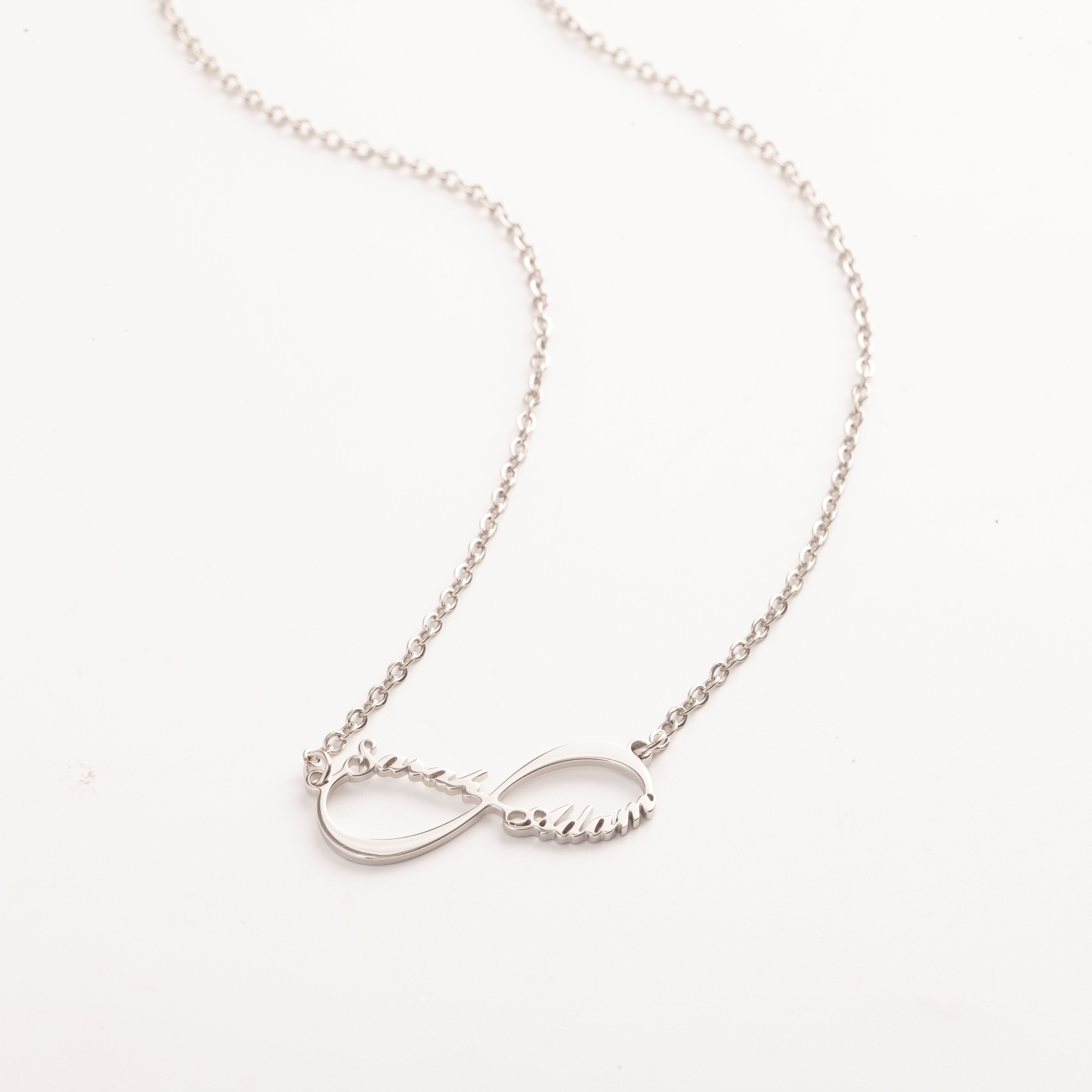 Sterling Silver Custom Infinity Necklace