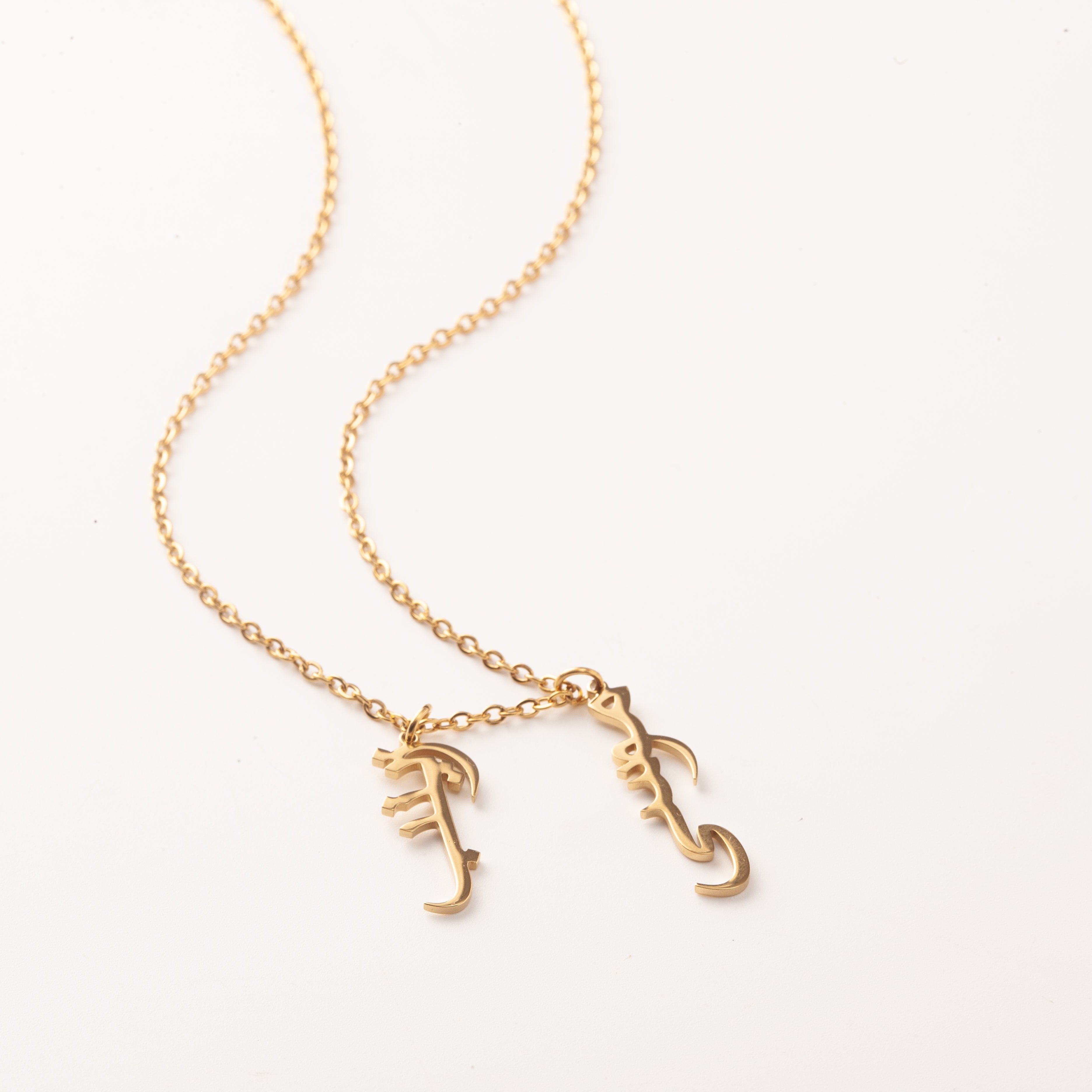 Sterling Silver Custom Dangling Name Necklace