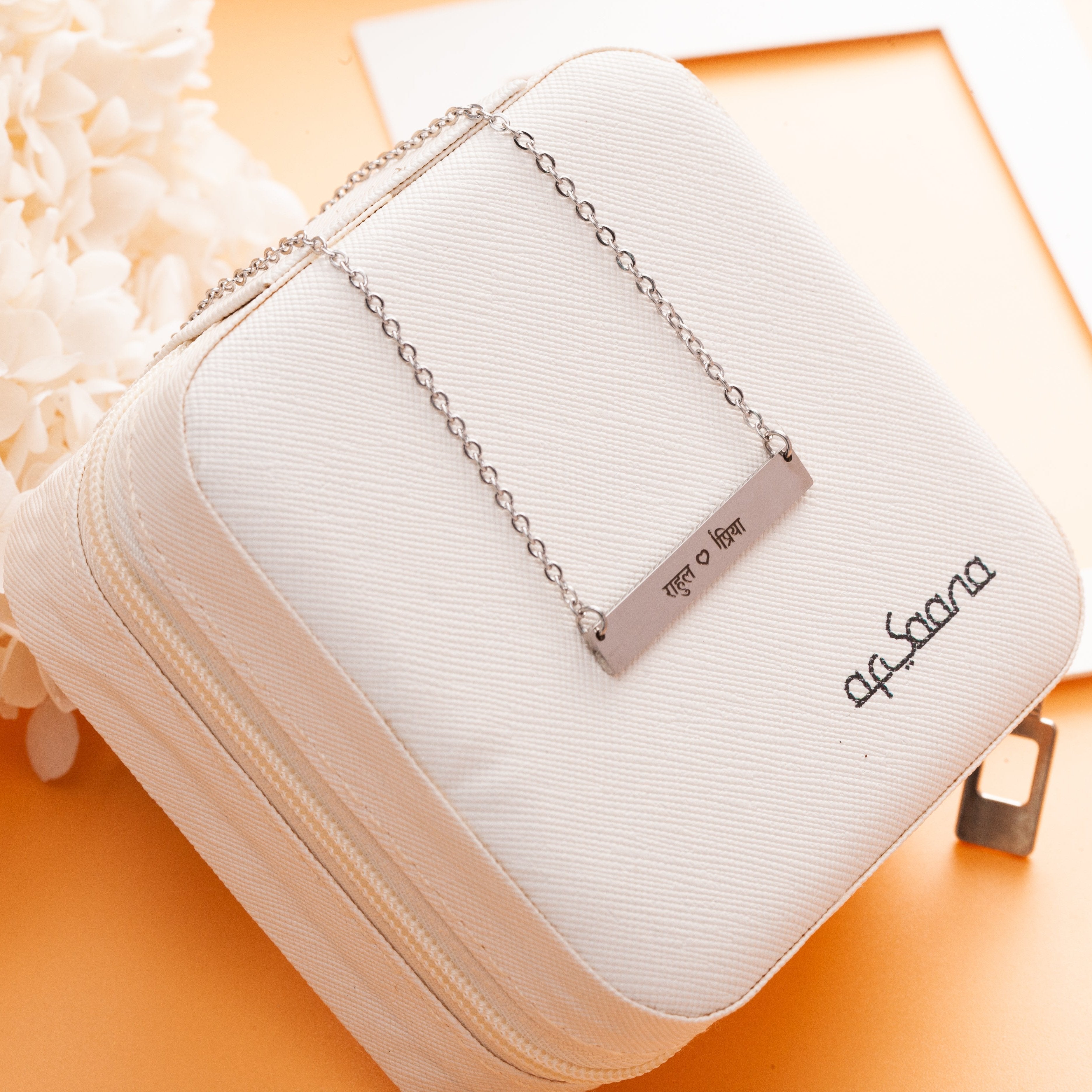 Sterling Silver Custom Plate Necklace