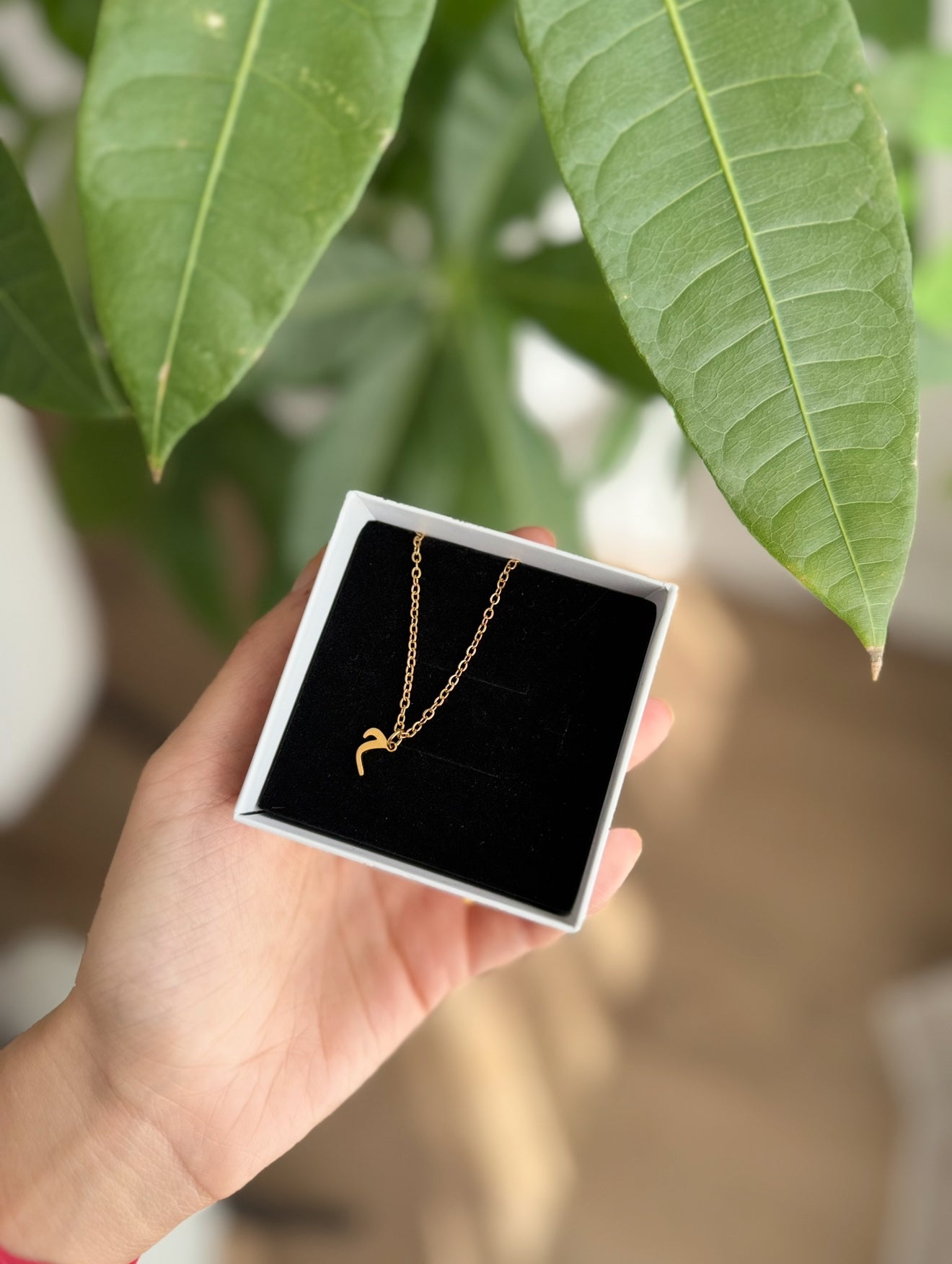 Custom Hanging Letter Necklace