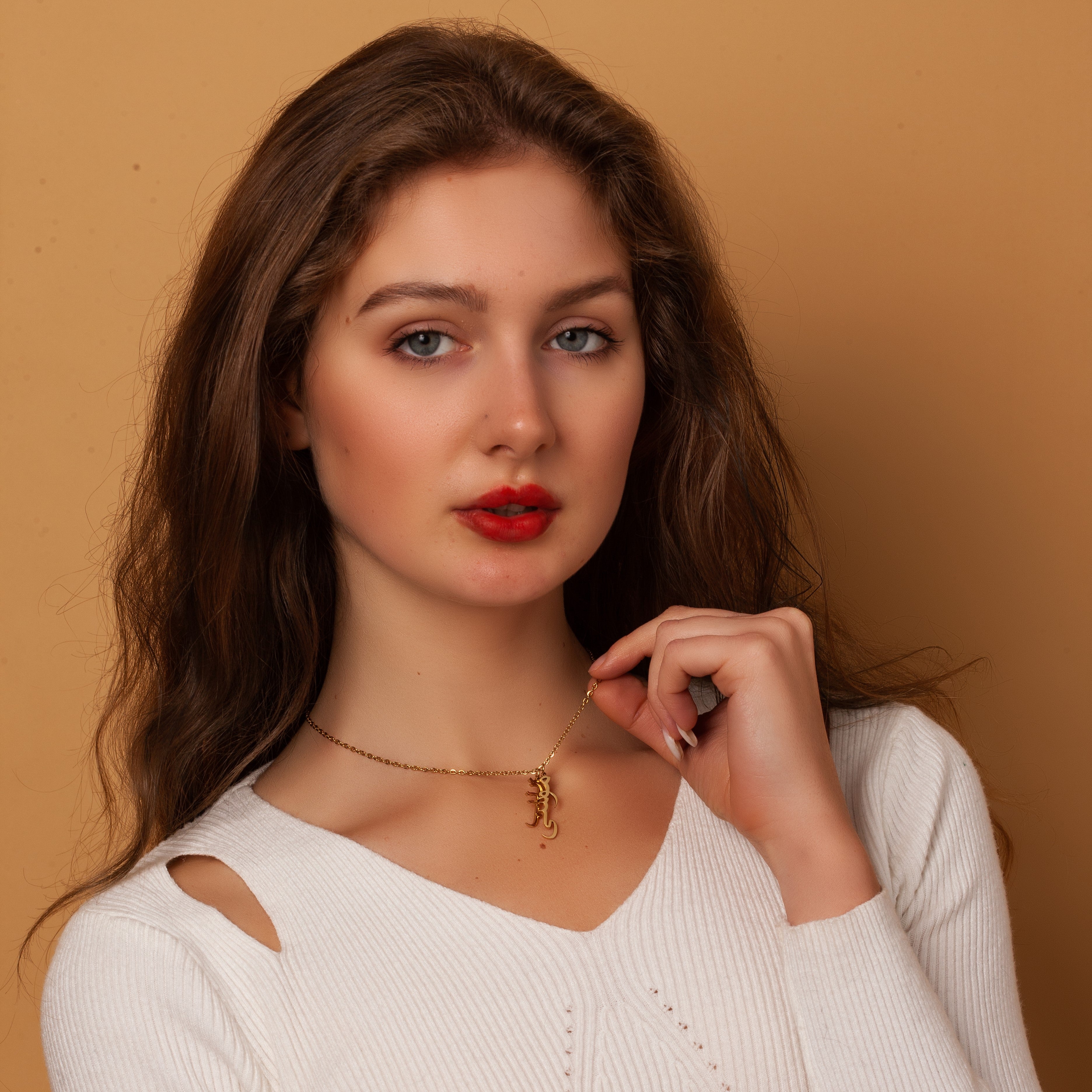 Sterling Silver Custom Dangling Name Necklace
