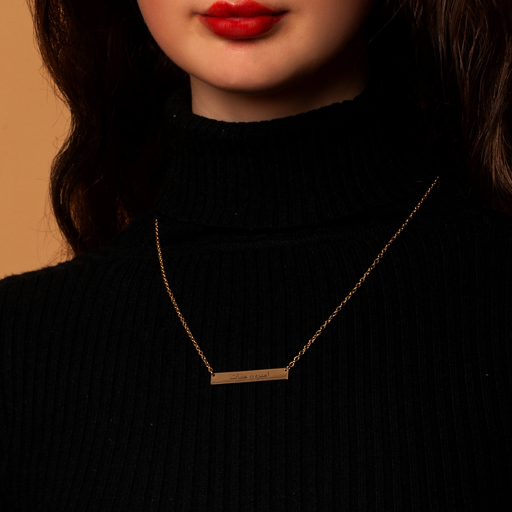 Sterling Silver Custom Plate Necklace