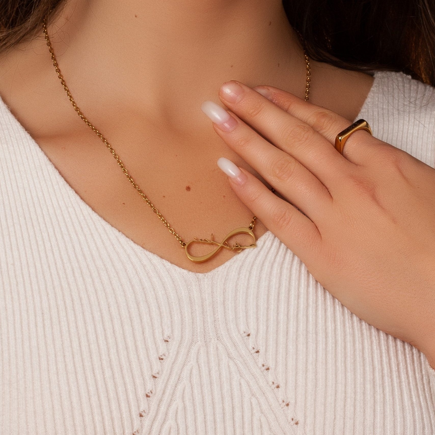 Sterling Silver Custom Infinity Necklace