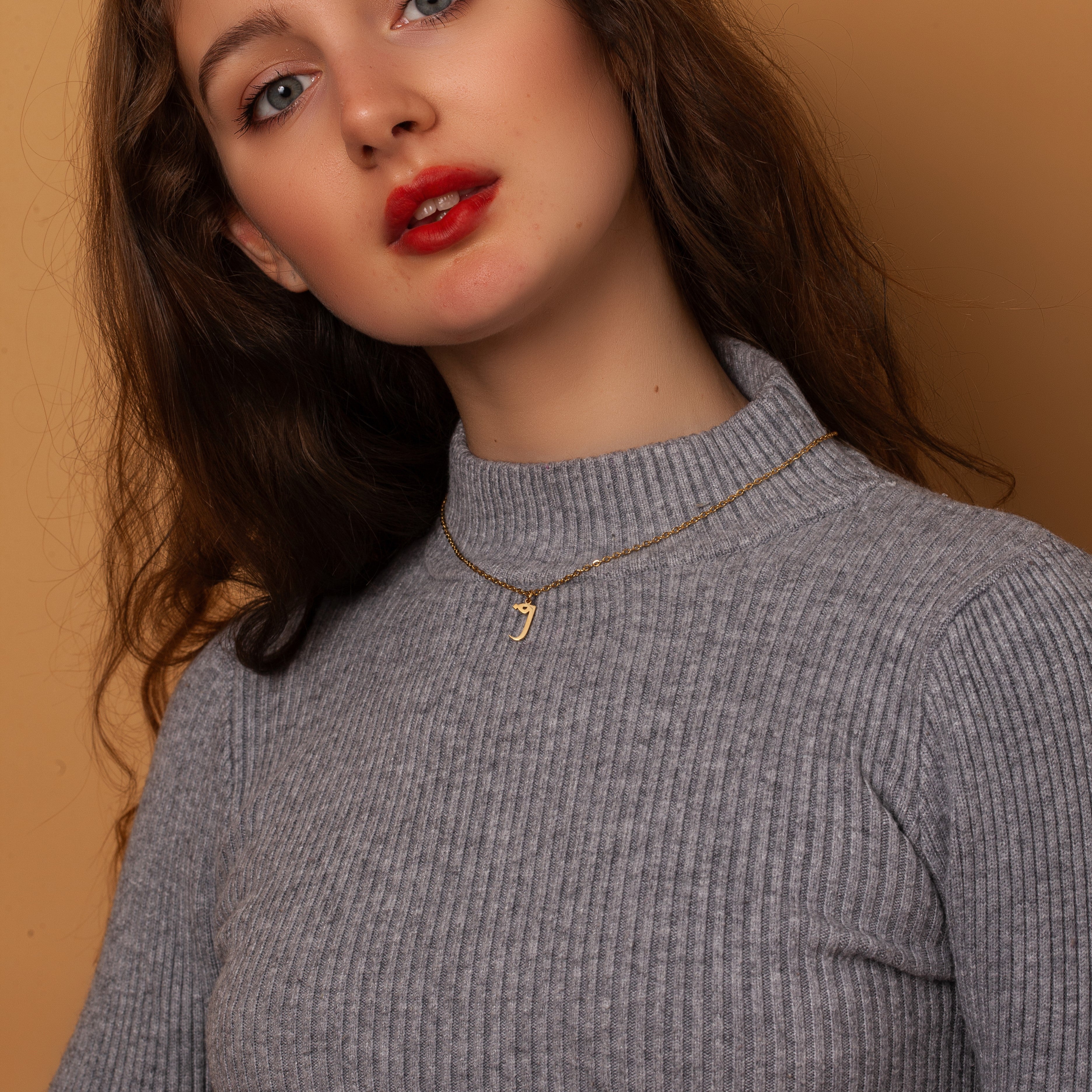 Sterling Silver Custom Hanging Letter Necklace