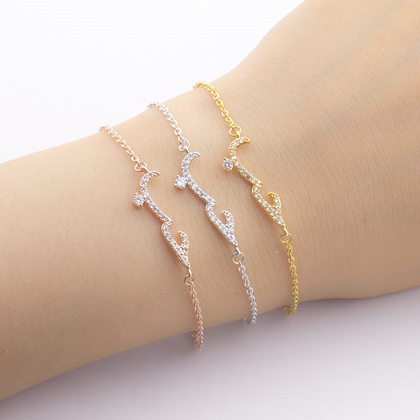 Jeweled Arabic Love Bracelet