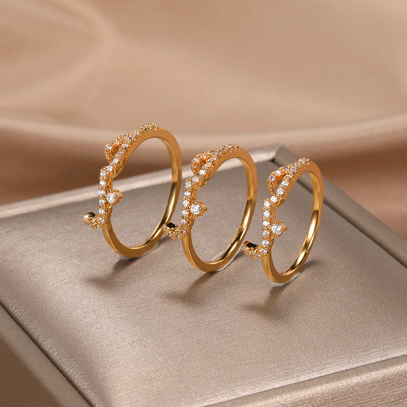 Jeweled Arabic Love Ring