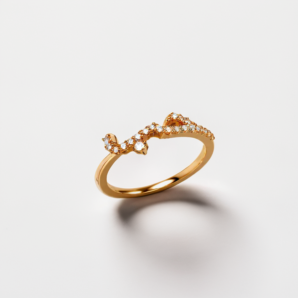 Jeweled Arabic Love Ring